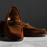 Horsebit Loafer Bourbon Suede